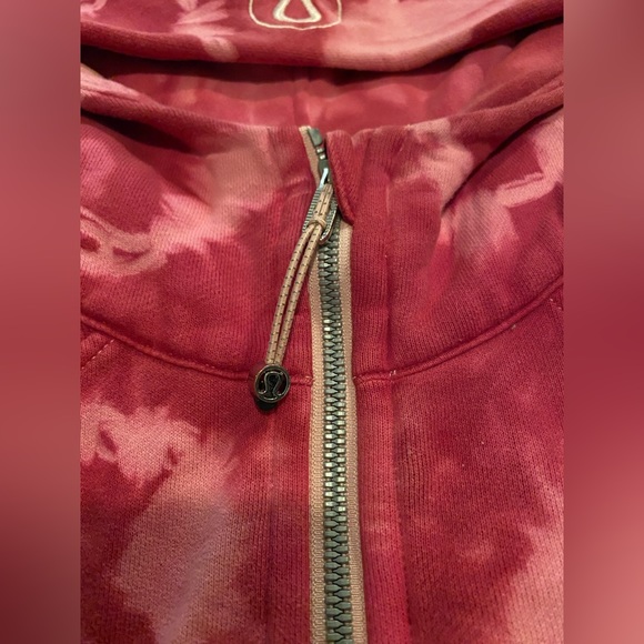 ✨ONE OF A KIND✨ Lululemon Ripened Raspberry Tie Dye Oversized Half-Zip Scuba M/L - Picture 2 of 14